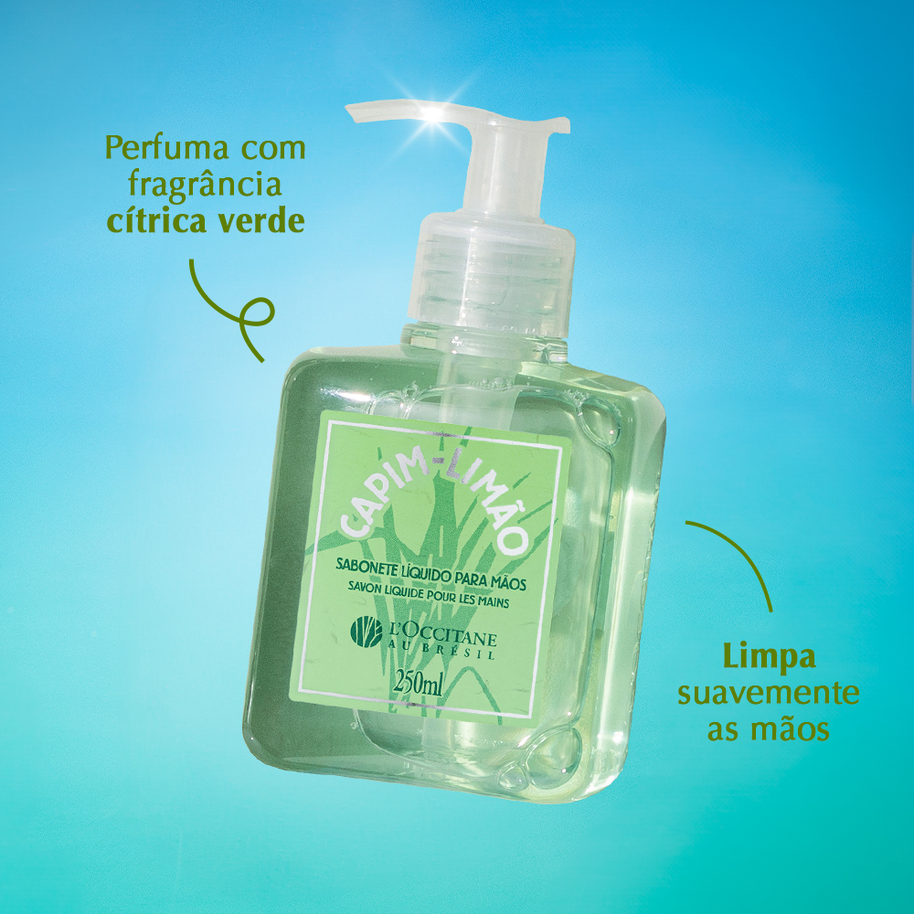 Sabonete Líquido para Mãos Capim-Limão 250ml
