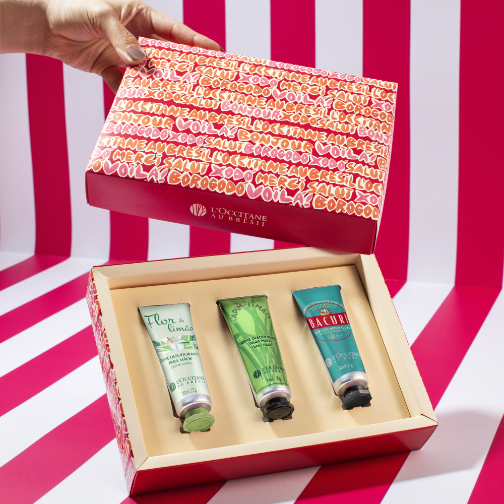 Combo Creme para Mãos: Capim-Limão, Flor de Limão e Bacuri