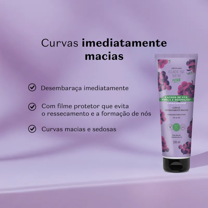 Condicionador Cuide-se Bem Feira Cachos de Uva 250ml