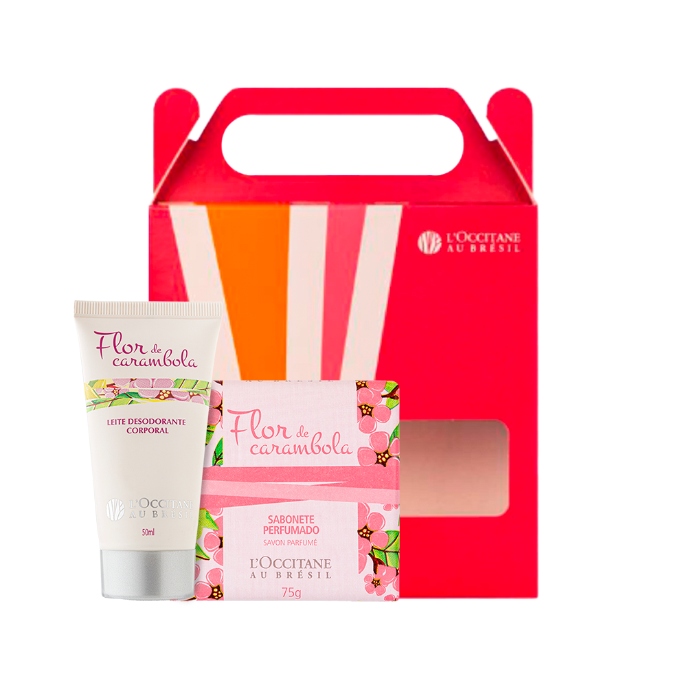 Presente Flor de Carambola: Sabonete e Leite Desodorante 50ml