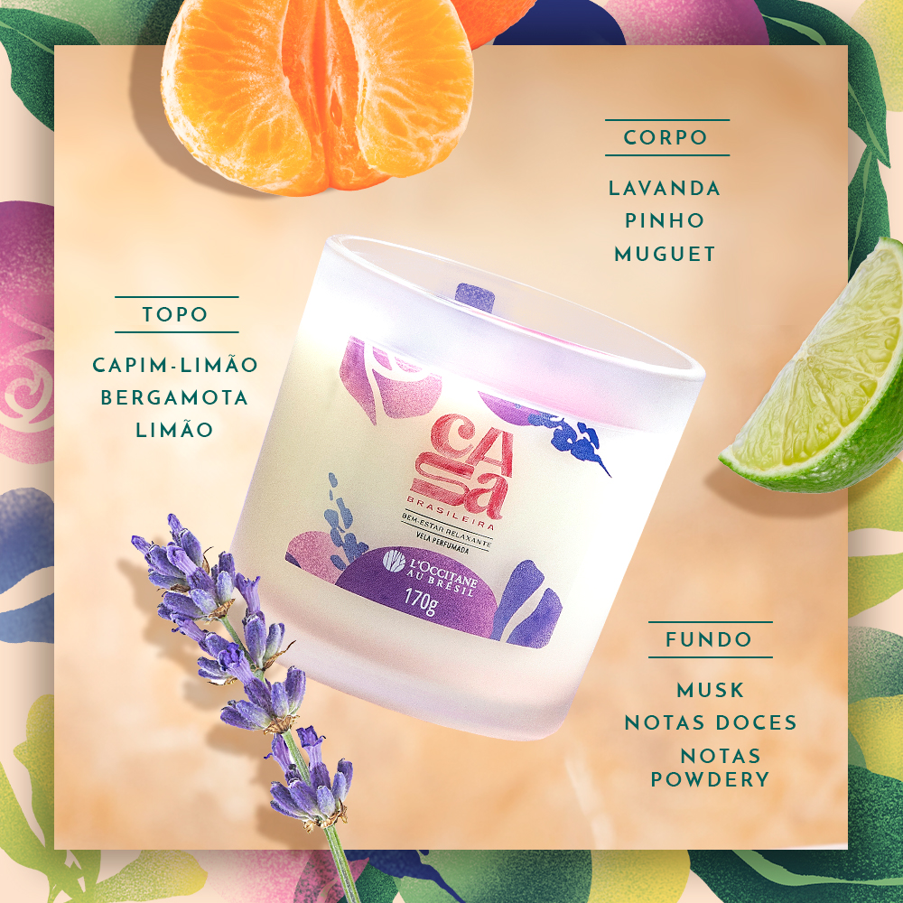 Vela Perfumada Bem-Estar Relaxante 170g