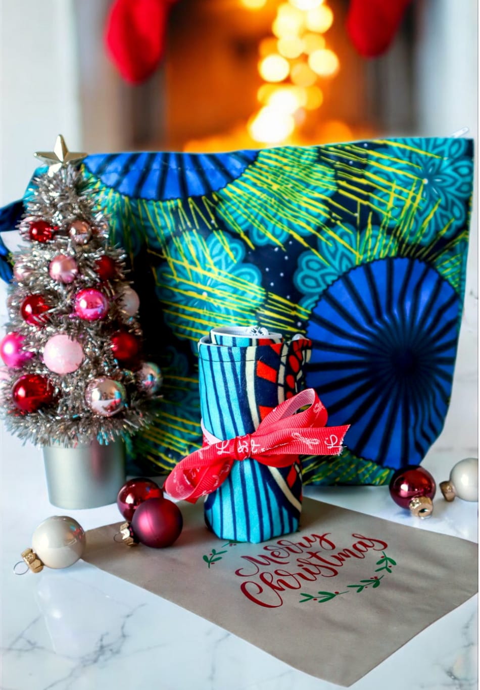 Pochette Wow arancio/blu