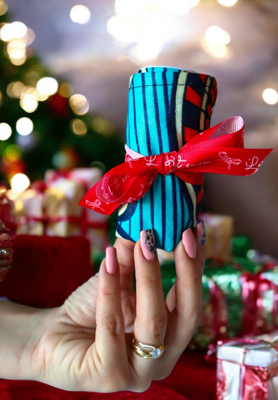 Pochette Wow blu/verde