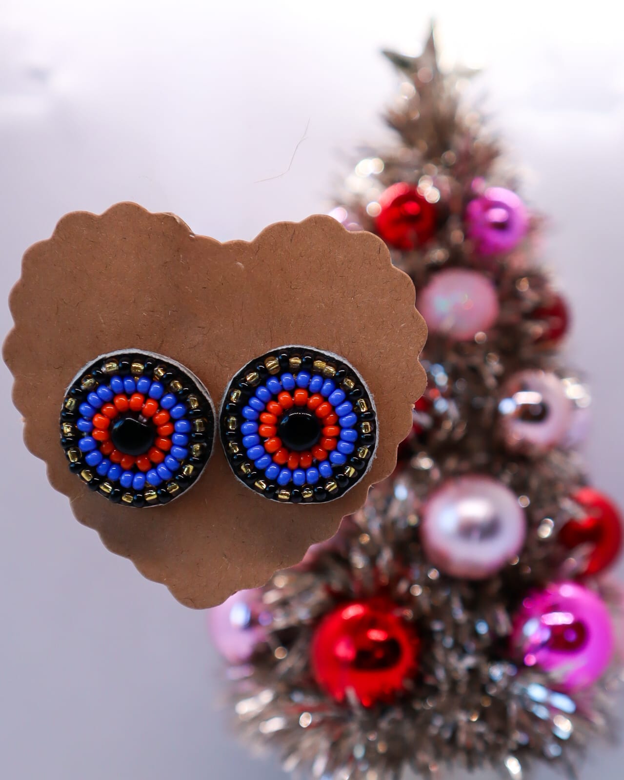 Orecchini clip Ndogo blu