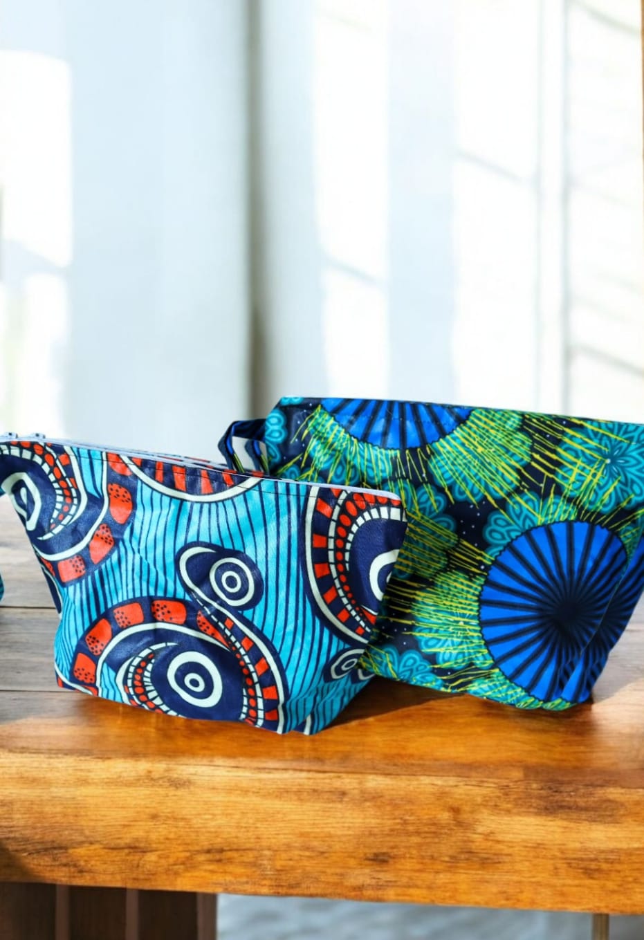 Pochette Wow blu/verde