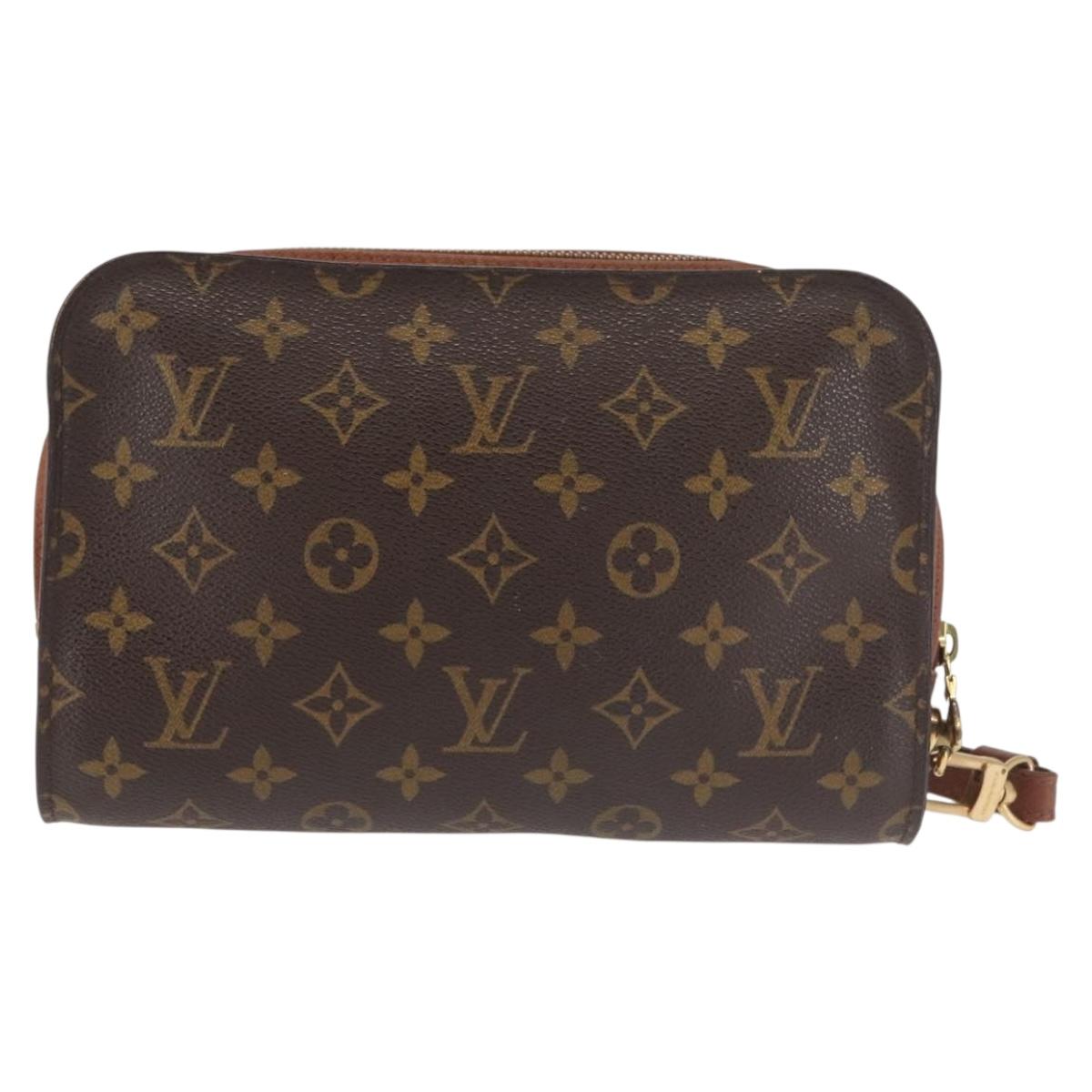 Louis Vuitton Monogram Orsay Clutch Bag Vintage Canvas Classic Style Made in France AR1908