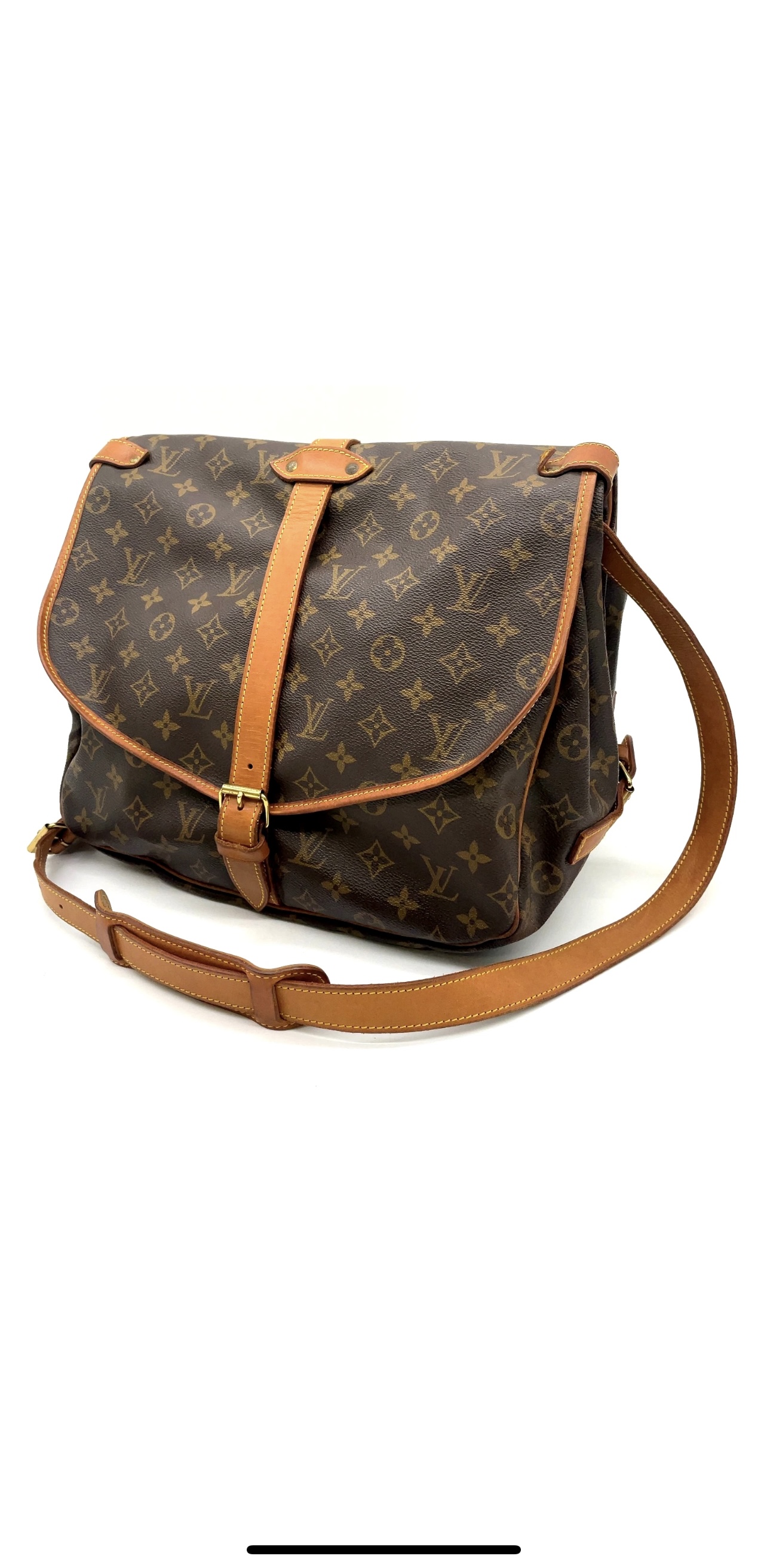 Louis Vuitton Monogram Saumur 35 Messenger Bag