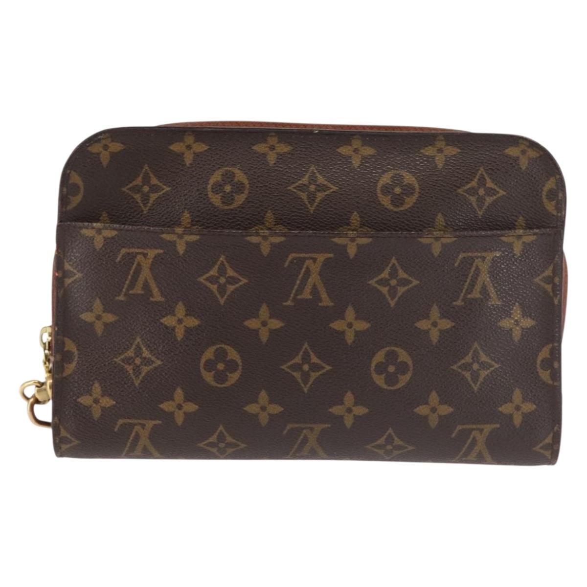 Louis Vuitton Monogram Orsay Clutch Bag Vintage Canvas Classic Style Made in France AR1908