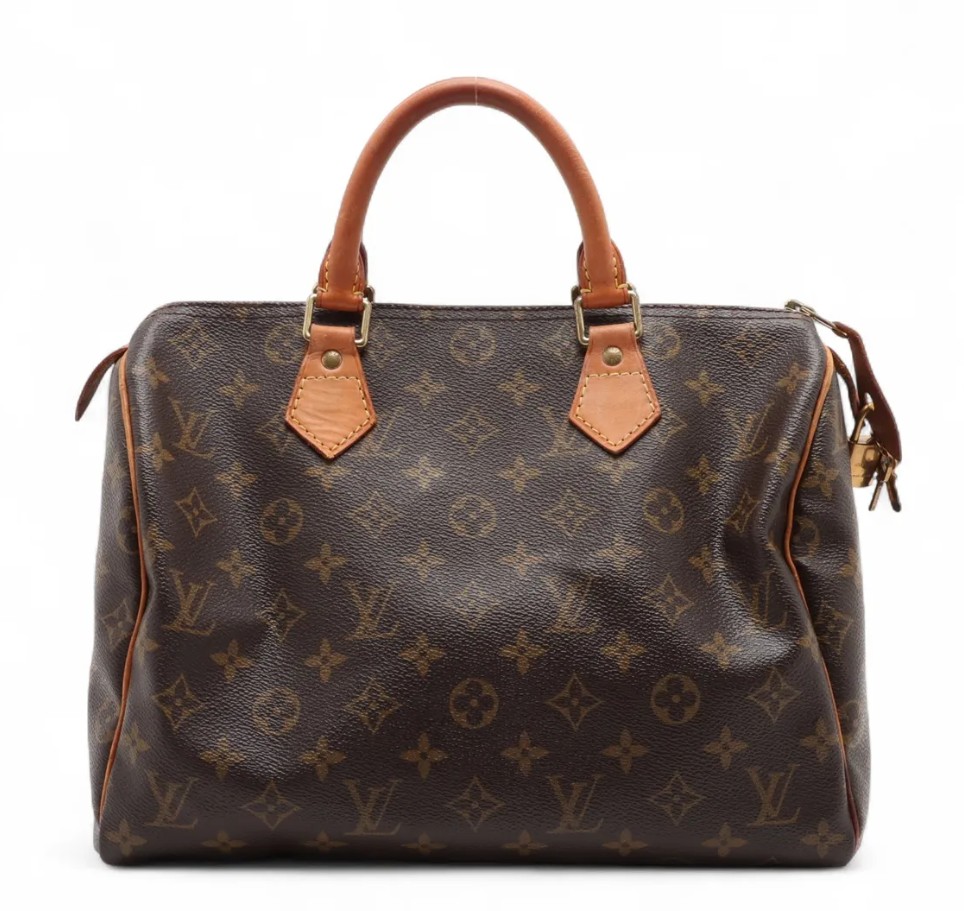 Louis Vuitton Monogram Speedy 30 with lock and keys