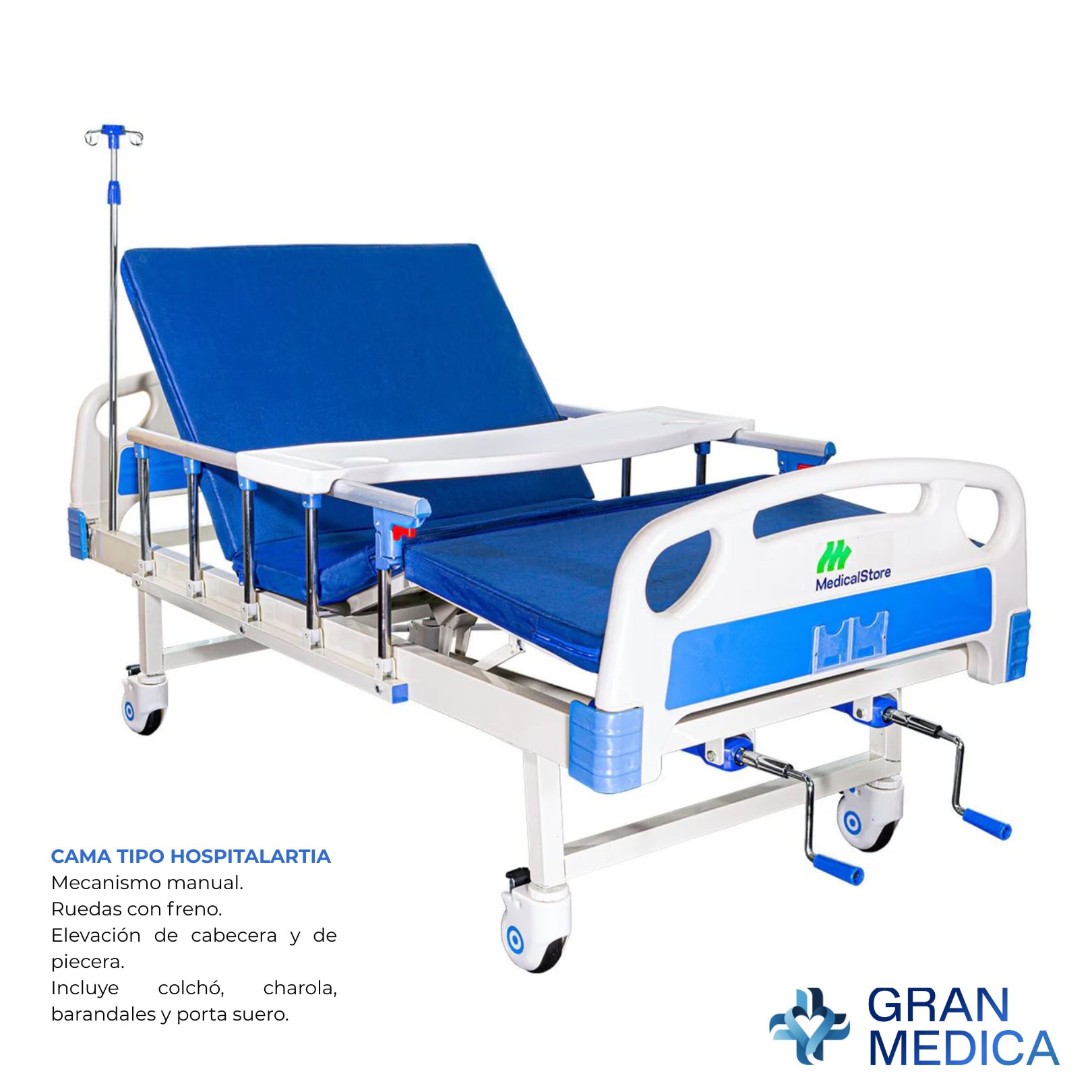 Kit Hospitalario Completo - Cama, Colchón Antiescaras y Sábanas Desechables