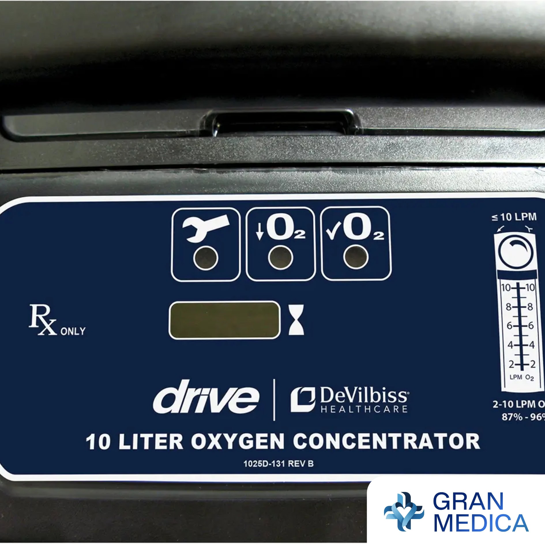 Concentrador de Oxígeno Estacionario DeVilbiss Drive 1025DS (Nuevo, 10 LPM)