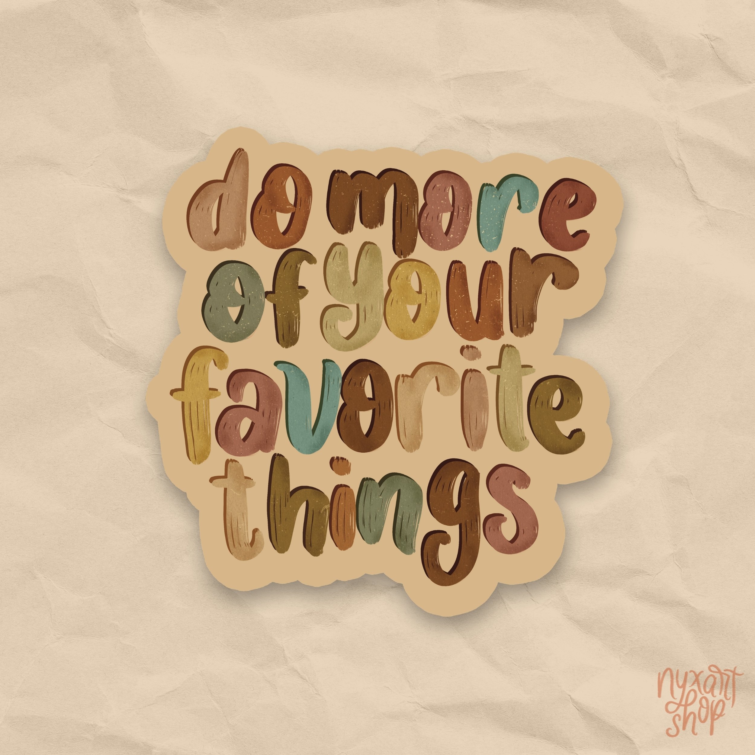 Cozy Motivational Waterproof Vinyl Sticker