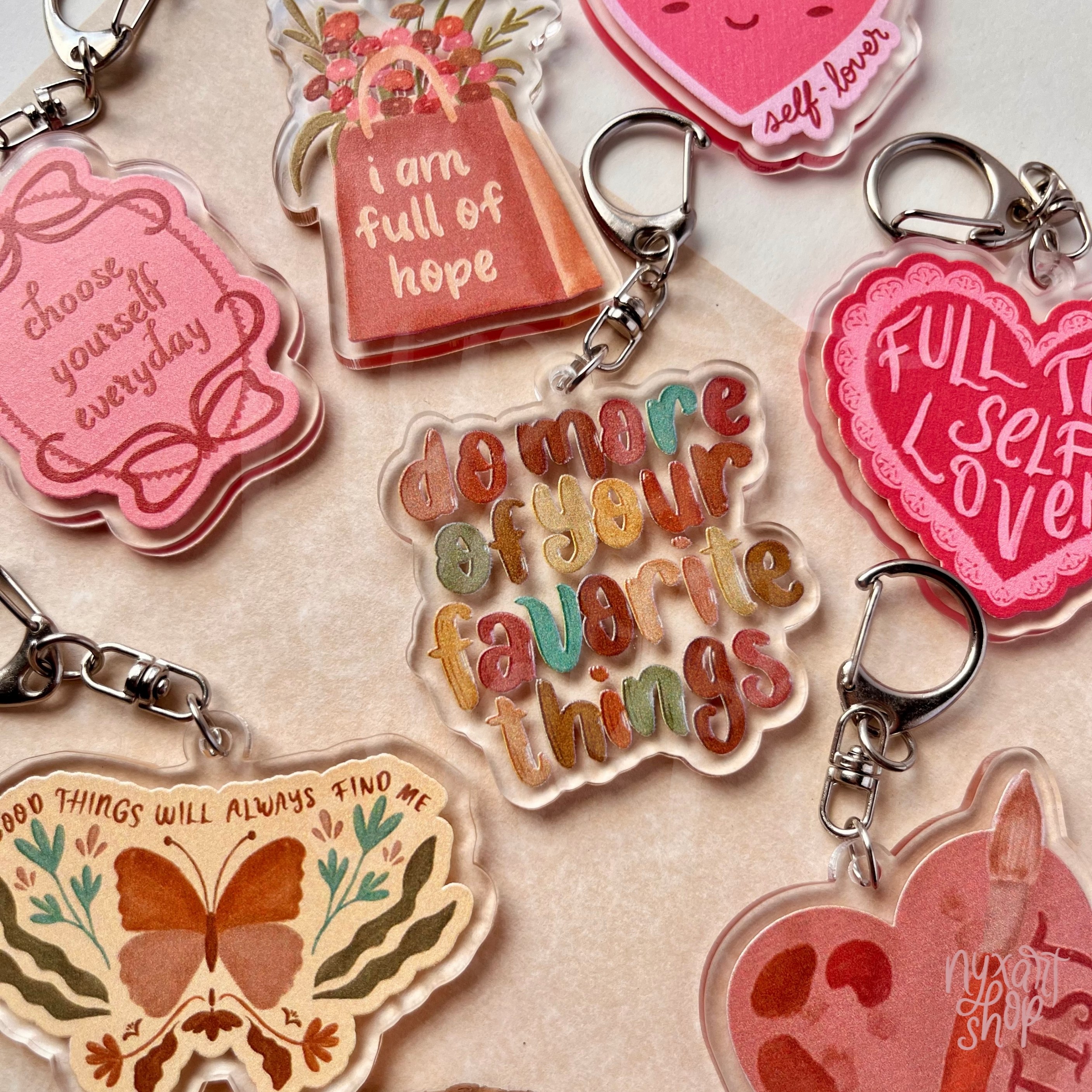 Girly Coquette Keychain Charms