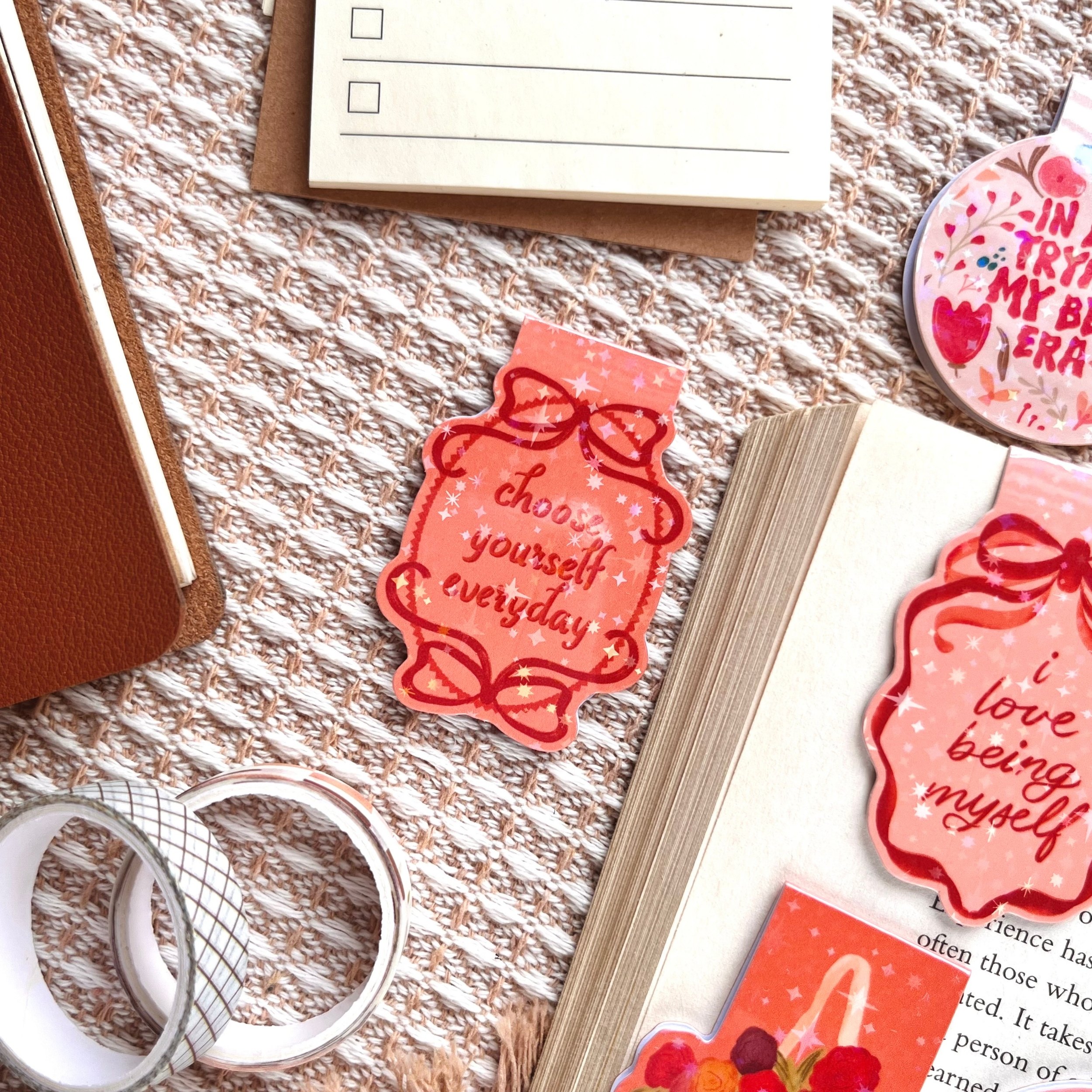 Girly Coquette Collection | Solo Magnetic Bookmarks