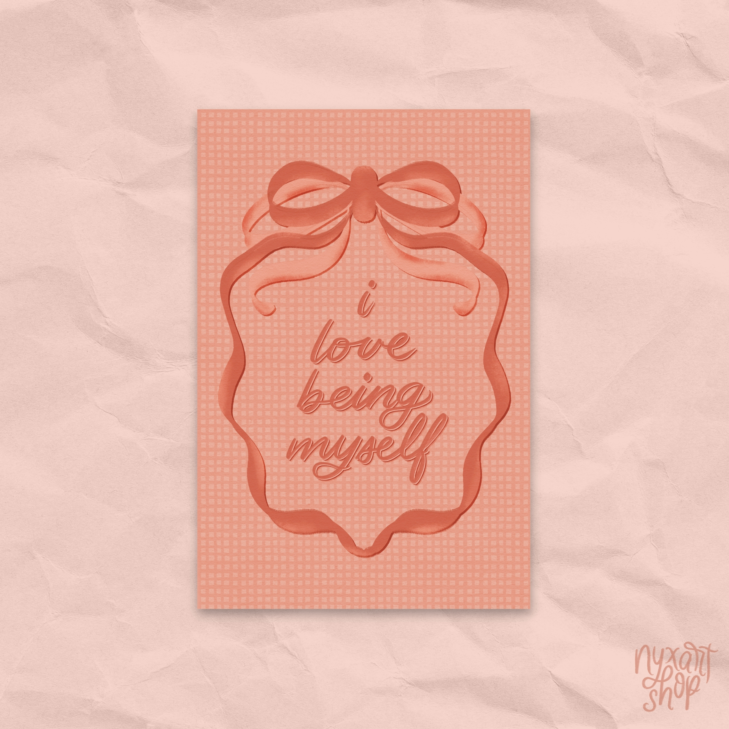 I Love Being Myself | Art Print