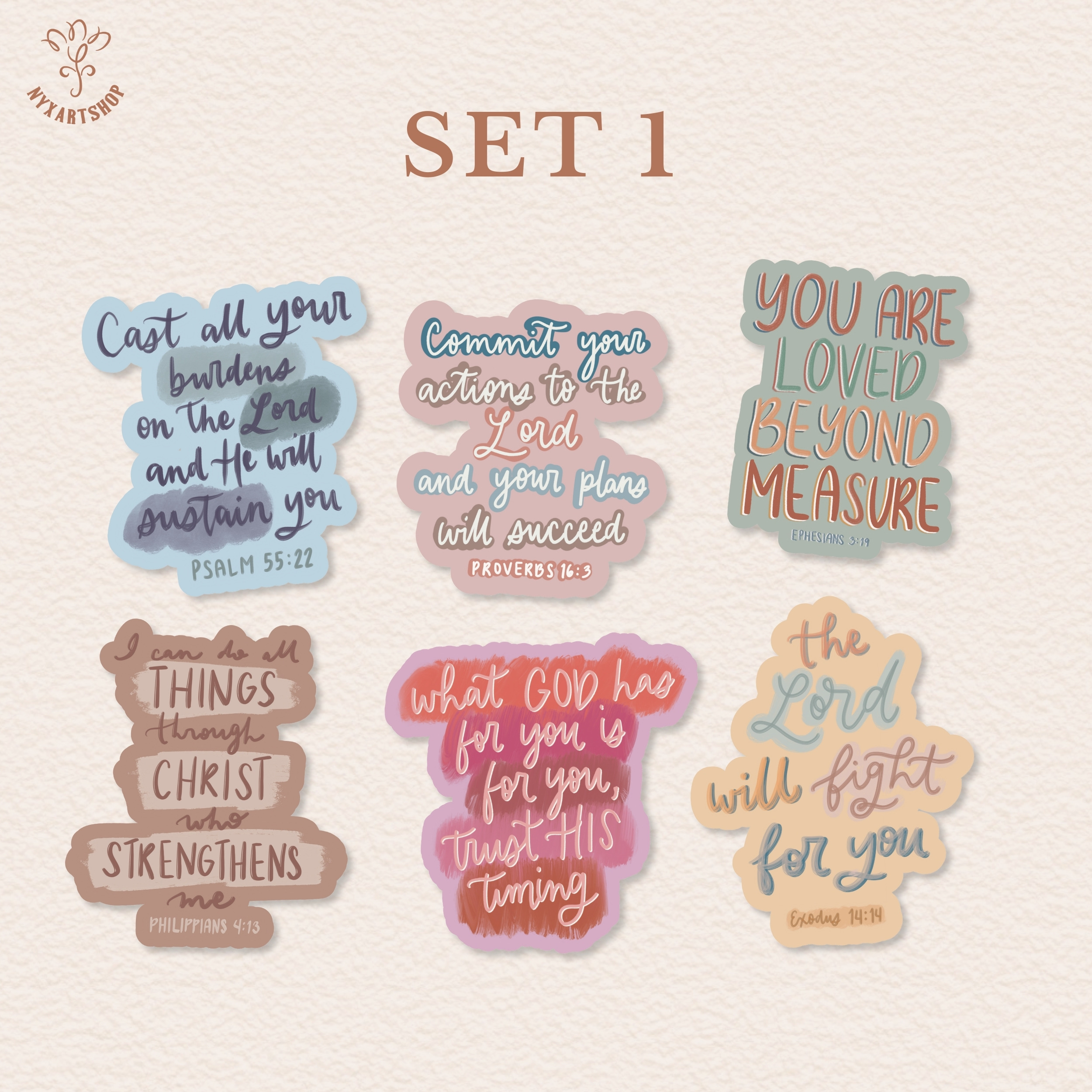 Faith Sticker Pack Waterproof