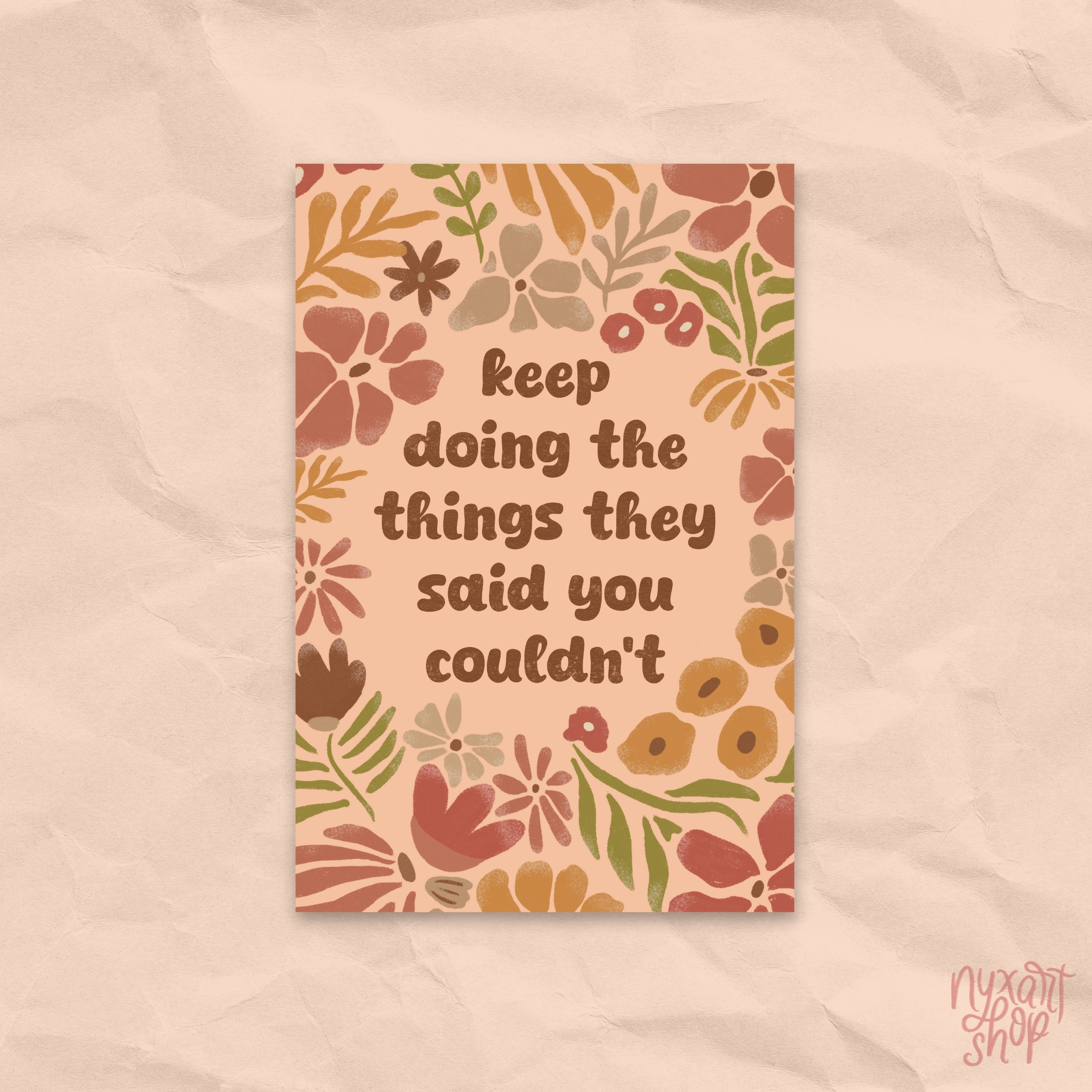 Retro Floral | Art Print