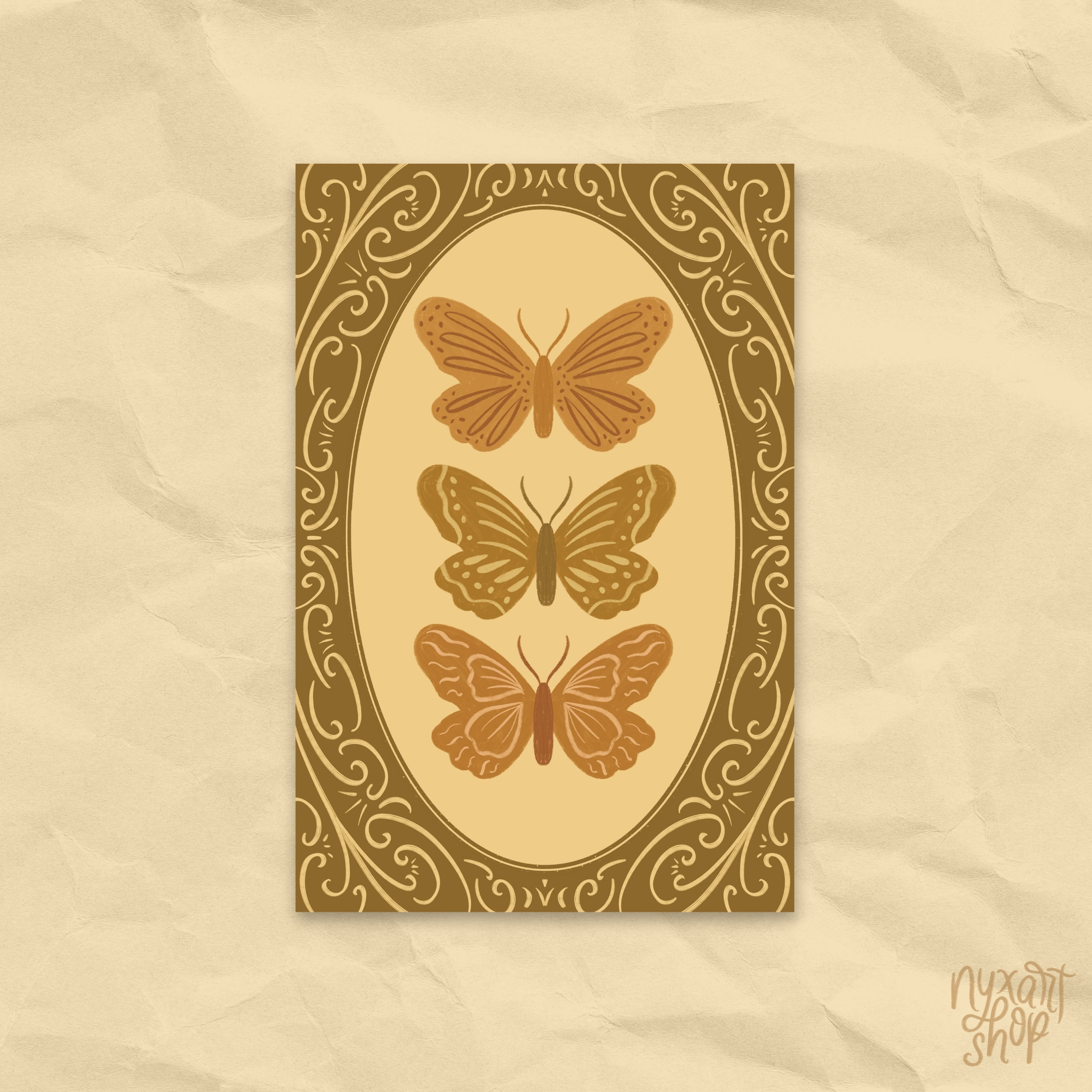 Trio Butterfly | Art Print