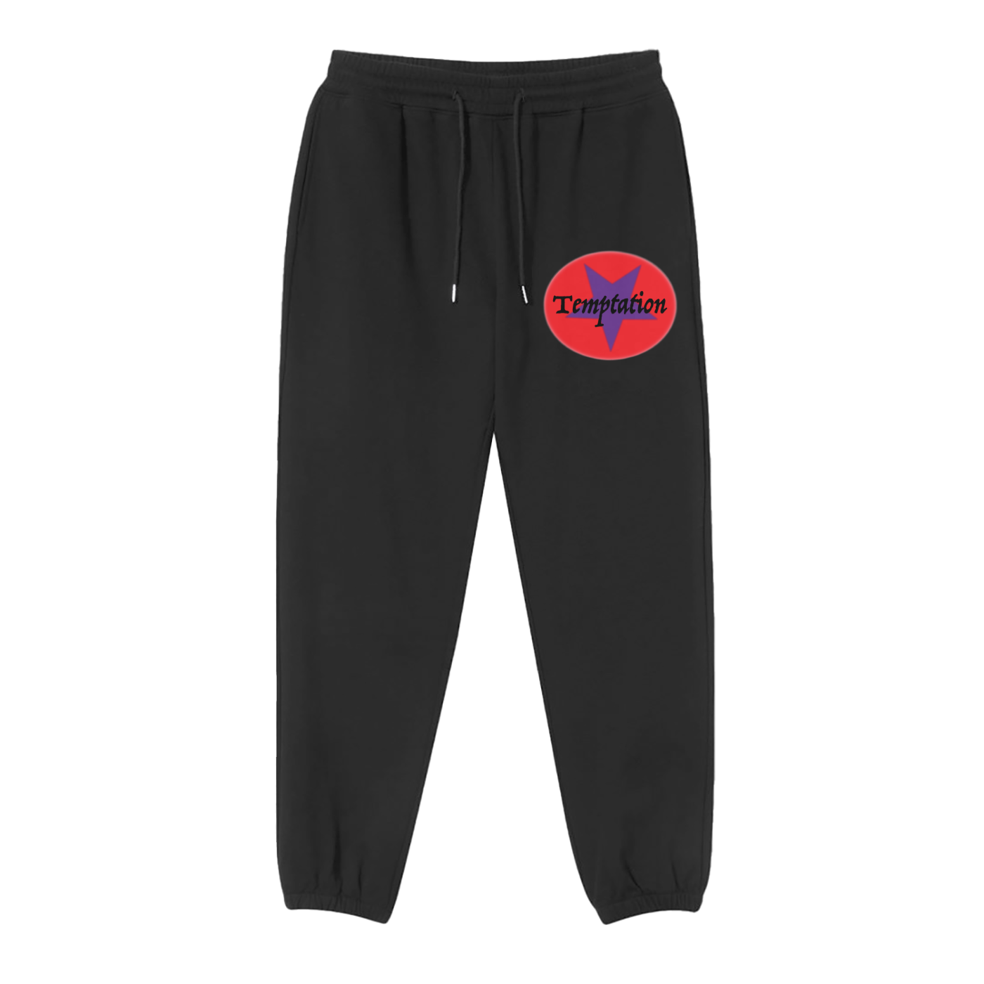 Front sided Temptation "Circus Seal" joggers.