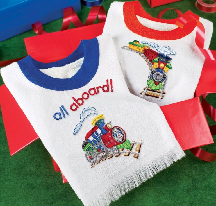 Broderie numeriques Motifs de trains mignons format PES