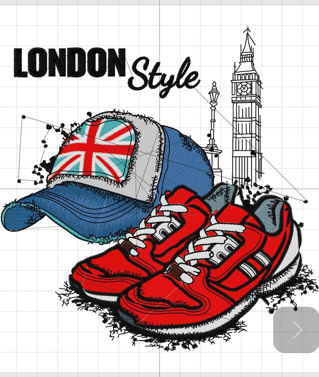 Broderie numérique London Style Formats PES,DST,JEF,HUS,EXP,XXX