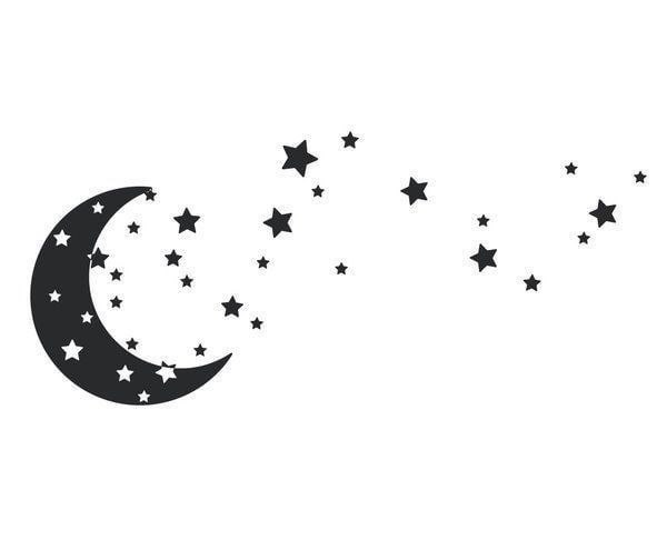 Broderie numérique Lune étoilé Format PES