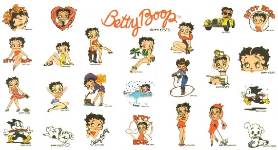 Broderie numérique Pack Betty Boop Formats PES,JEF