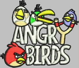 Broderies numériques Angry Birds Format PES ,EMB,DST