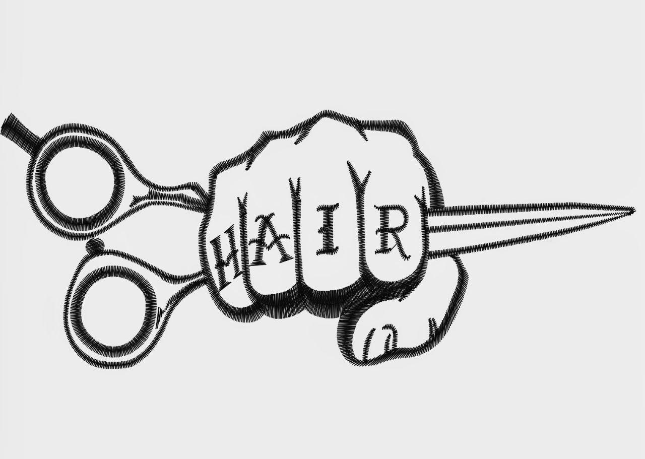 Broderie numérique PACK utile Coiffeur Format PES