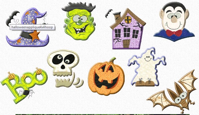Halloween Aplliques Format PES