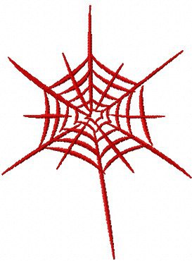 Broderie numérique RED SPIDER WEB Format JEF