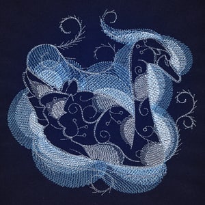 Broderie numérique cygne Format PES