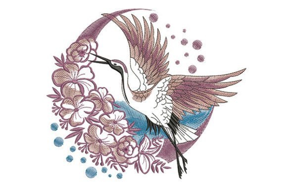 Broderie numérique hirondelle Format PES,JEF,DST,HUS,EXP,XXX