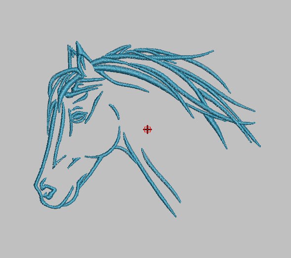 Broderie numérique Tète de cheval Formats PES,DST,JEF,HUS,VIP,VP3,ART,XXX