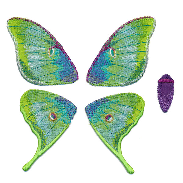 Broderie numérique Motif Papillon Formats PES,DST,JEF,HUS,VIP,VP3,XXX