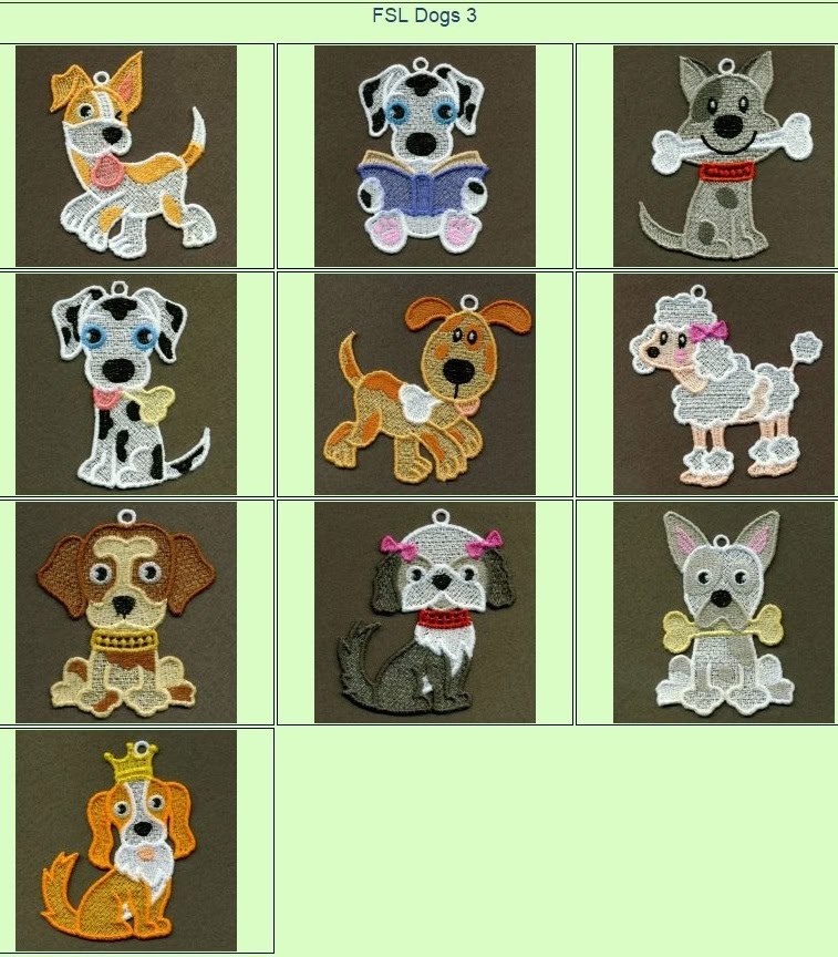 Broderie numérique Porte-Clé Motif chien pour enfants Format PES