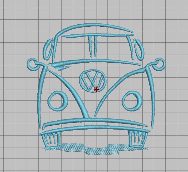 Broderie numérique Van Vintage Format XXX