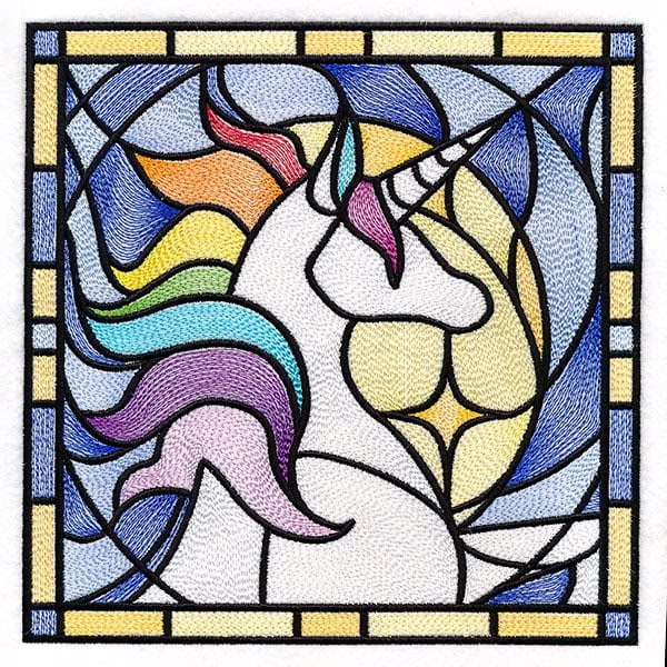 Broderie numérique Licorne  Formats PES,DST,JEF,HUS,EXP,VIP,VP3,XXX