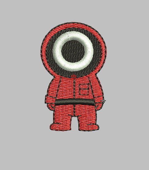 Broderie numérique 4 broderies SQUID GAMES Formats PES