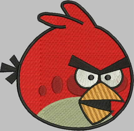 Broderie numerique Angry bird Formats PES,HUS,JEF,DST,EXP