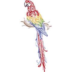 Broderie numérique Perroquet Format PES