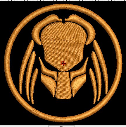 Broderie numérique Logo PREDATOR Formats PES,JEF,DST