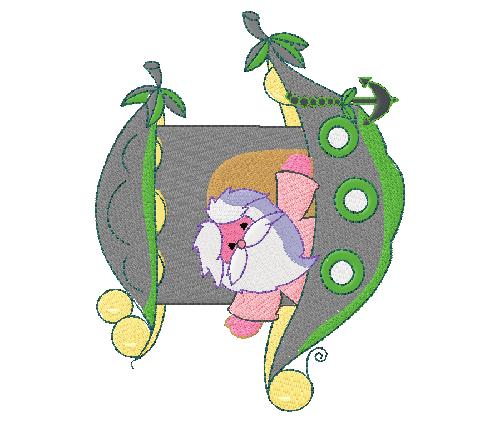Broderies numériques Motifs animaux pour enfants Format PES,JEF
