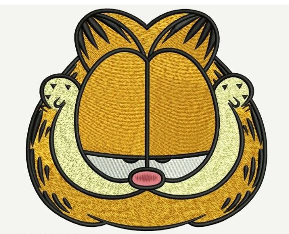 Broderie numérique Garfield Formats PES,JEF,DST,HUS,EXP,XXX,VP3,VIP