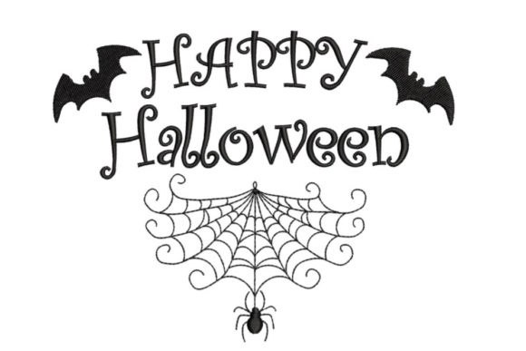 Broderie numérique Happy Halloween Formats PES,DST,JEF,HUS,EXP,XXX,VP3,VIP