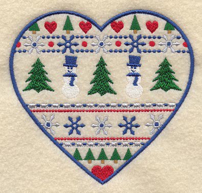 Broderie numerique Motif Noel Format JEF