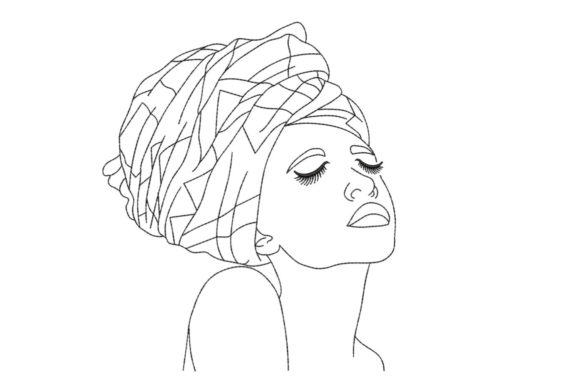 Broderie numérique Motif Femmes Africaines Formats PES,DST,JEF,HUS,EXP,XXX,VIP,VP3