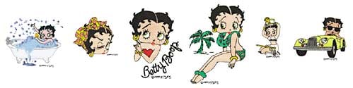 Broderie numérique Pack Betty Boop Formats PES,JEF