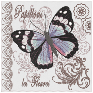 Broderies numeriques Pack mini Papillons Format PES
