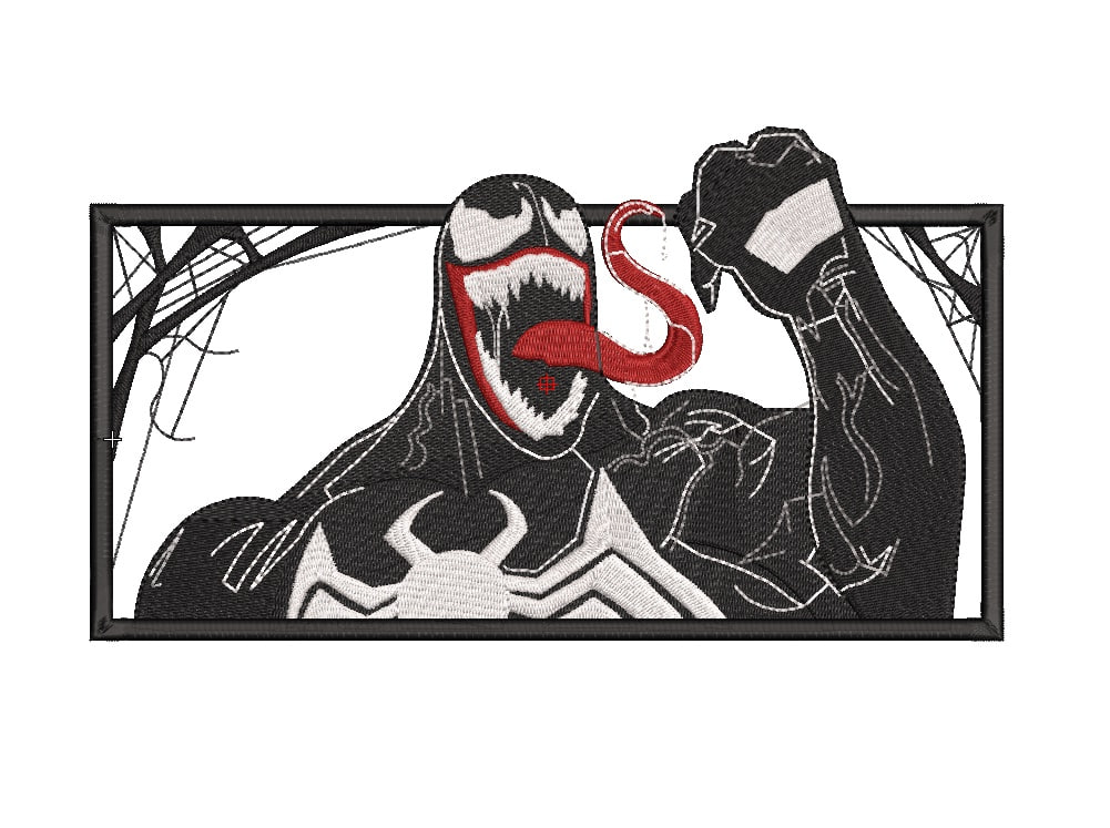 Broderie numérique Venom Formats PES,DST,JEF,HUS,EXP,XXX,VIP,VP3